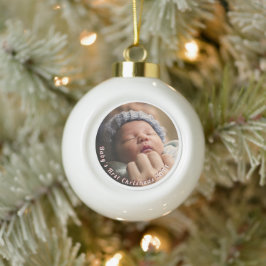 Baby's eerste kerstvakantie Ornament foto cadeau