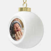 Baby's eerste kerstvakantie Ornament foto cadeau (Rechts)