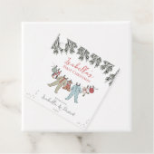 Baby's Eerste Kerstvakantie Seizoen Gift Labels (In situ)