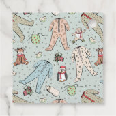 Baby's Eerste Kerstvakantie Seizoen Gift Labels (Achterkant)