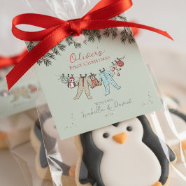 Baby's Eerste Kerstvakantie Seizoen Gift Labels