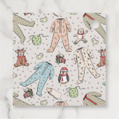 Baby's Eerste Kerstvakantie Seizoen Gift Labels (Achterkant)