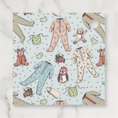 Baby's Eerste Kerstvakantie Seizoen Gift Labels (Achterkant)