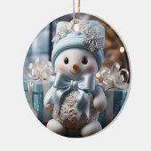 Baby's eerste kerstvakantie Snowman Ornament (Links)