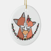 Baby's eerste kerstversiering - aangepast Baby cad Keramisch Ornament (Rechts)