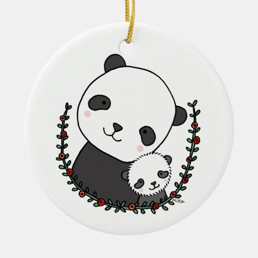 Baby's Eerste kerstversiering Aangepast versiering Keramisch Ornament (Voorkant)