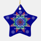Baby's eerste kerstversiering.Desiderata.Quote.4 Keramisch Ornament (Voorkant)