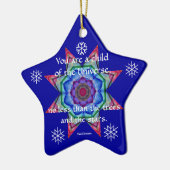Baby's eerste kerstversiering.Desiderata.Quote.4 Keramisch Ornament (Links)