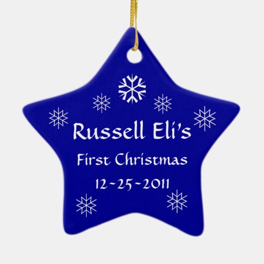 Baby's eerste kerstversiering.Desiderata.Quote.4 Keramisch Ornament (Achterkant)