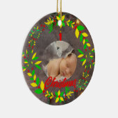 Baby's eerste kerstversiering keramisch ornament (Rechts)