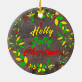 Baby's eerste kerstversiering keramisch ornament (Achterkant)