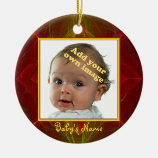 Baby's eerste kerstversiering keramisch ornament