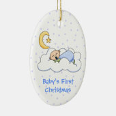 Baby's eerste kerstversiering keramisch ornament (Rechts)