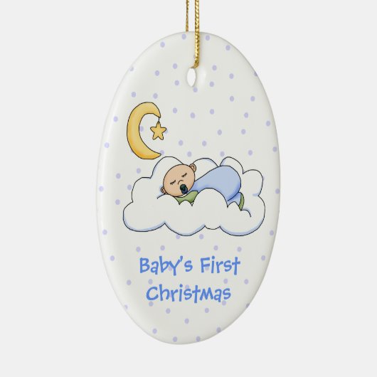 Baby's eerste kerstversiering keramisch ornament (Rechts)