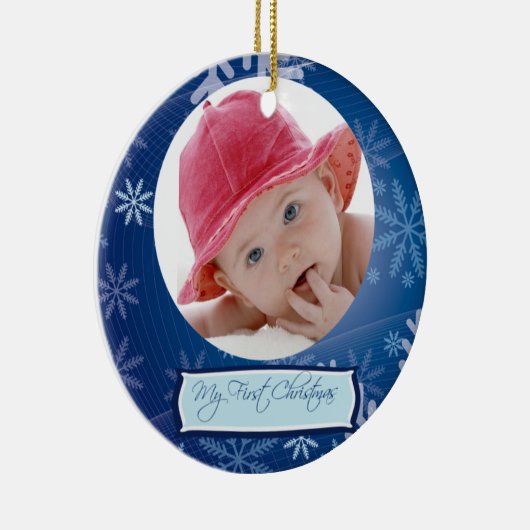 Baby's eerste kerstversiering keramisch ornament (Rechts)