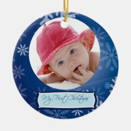Baby's eerste kerstversiering keramisch ornament