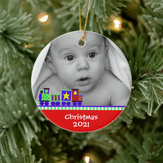 Baby's eerste kerstversiering keramisch ornament (Boom)