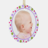 Baby's eerste kerstversiering keramisch ornament (Rechts)