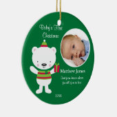 Baby's eerste kerstversiering keramisch ornament (Rechts)