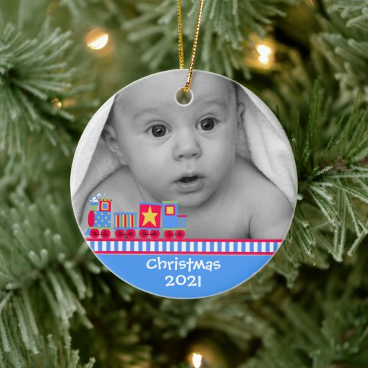 Baby's eerste kerstversiering keramisch ornament (Boom)