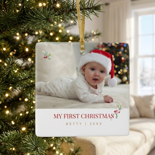 Baby's Eerste Kerstversiering Keramisch Ornament