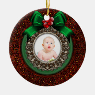 Baby's eerste kerstversiering keramisch ornament