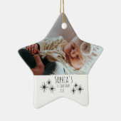 Baby's eerste kerstversiering keramisch ornament (Rechts)