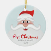Baby's eerste kerstversiering keramisch ornament (Voorkant)