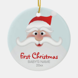 Baby's eerste kerstversiering keramisch ornament