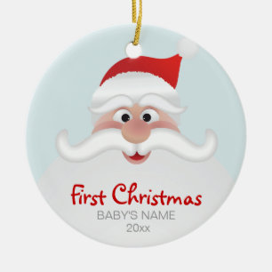 Baby's eerste kerstversiering keramisch ornament