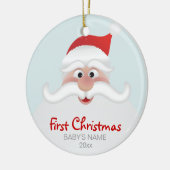 Baby's eerste kerstversiering keramisch ornament (Links)