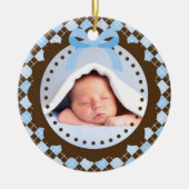 Baby's eerste kerstversiering keramisch ornament (Voorkant)