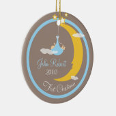 Baby's eerste kerstversiering keramisch ornament (Rechts)