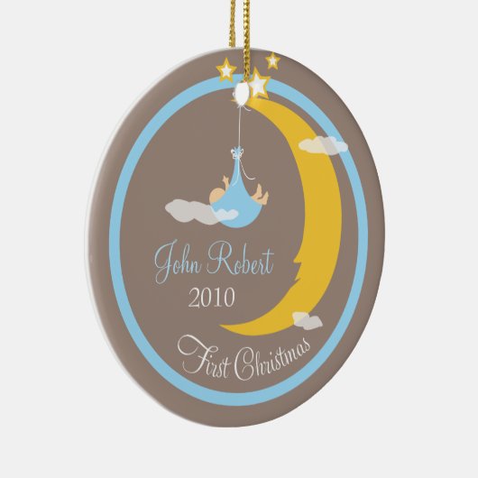 Baby's eerste kerstversiering keramisch ornament (Rechts)