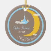 Baby's eerste kerstversiering keramisch ornament (Voorkant)
