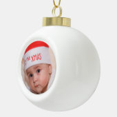 Baby's eerste kerstversiering keramische bal ornament (Rechts)