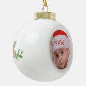 Baby's eerste kerstversiering keramische bal ornament (Links)