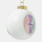 Baby's eerste kerstversiering keramische bal ornament (Links)