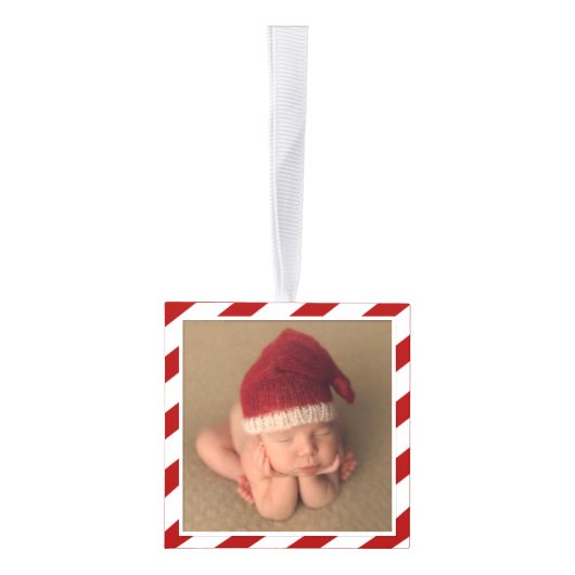 Baby's eerste kerstversiering | Kies uw kleur Kubus Ornament (Rechts)