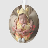 Baby's Eerste Kerstversiering Ornament (voorkant)