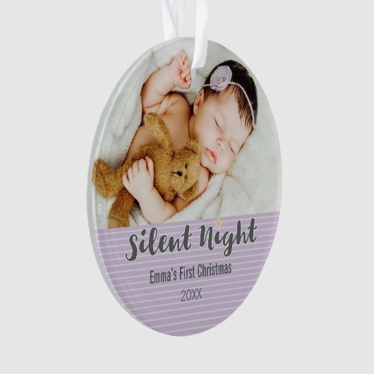 Baby's eerste kerstversiering ornament (voorkant)