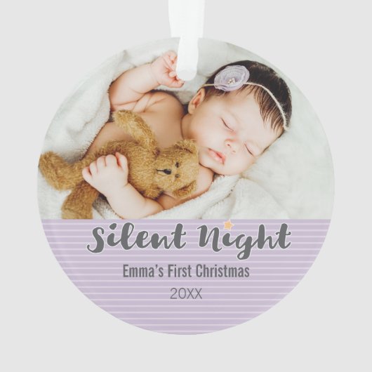 Baby's eerste kerstversiering ornament (achterkant)