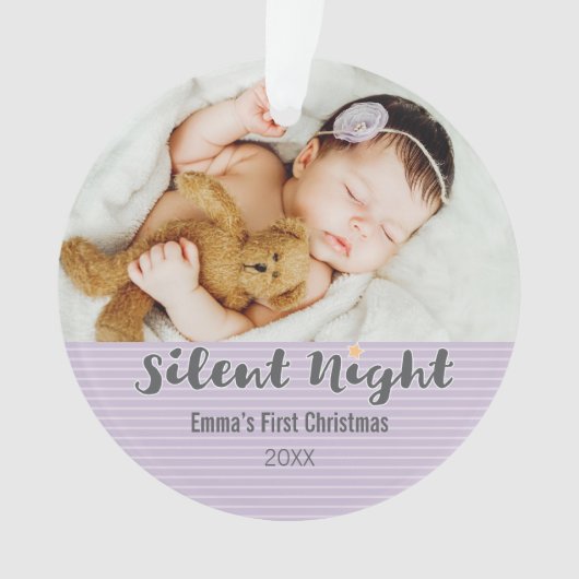 Baby's eerste kerstversiering ornament (voorkant)