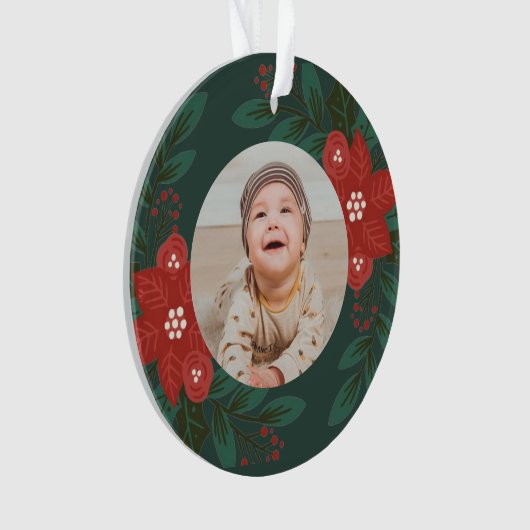 Baby's eerste kerstversiering ornament (voorkant)