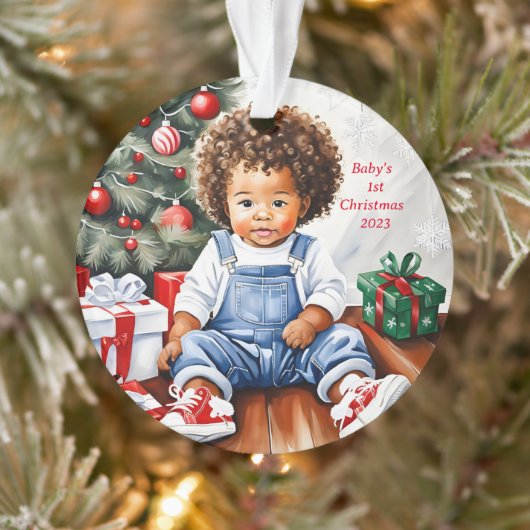 Baby's eerste kerstversiering ornament (Boom)