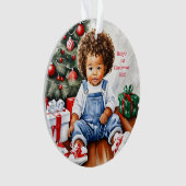 Baby's eerste kerstversiering ornament (voorkant)