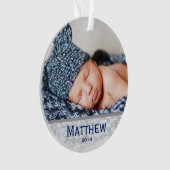 Baby's eerste kerstversiering ornament (voorkant)