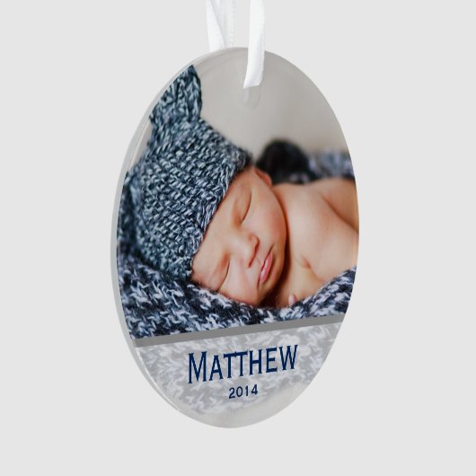 Baby's eerste kerstversiering ornament (voorkant)