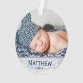 Baby's eerste kerstversiering ornament (voorkant)
