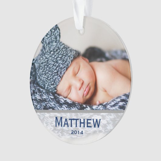 Baby's eerste kerstversiering ornament (voorkant)